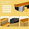 Mini Cake Pans with Lids and Spoons 200ml Non-Stick Foil Baking Pans Tins Reusable Aluminum Foil Loaf Pans for Home