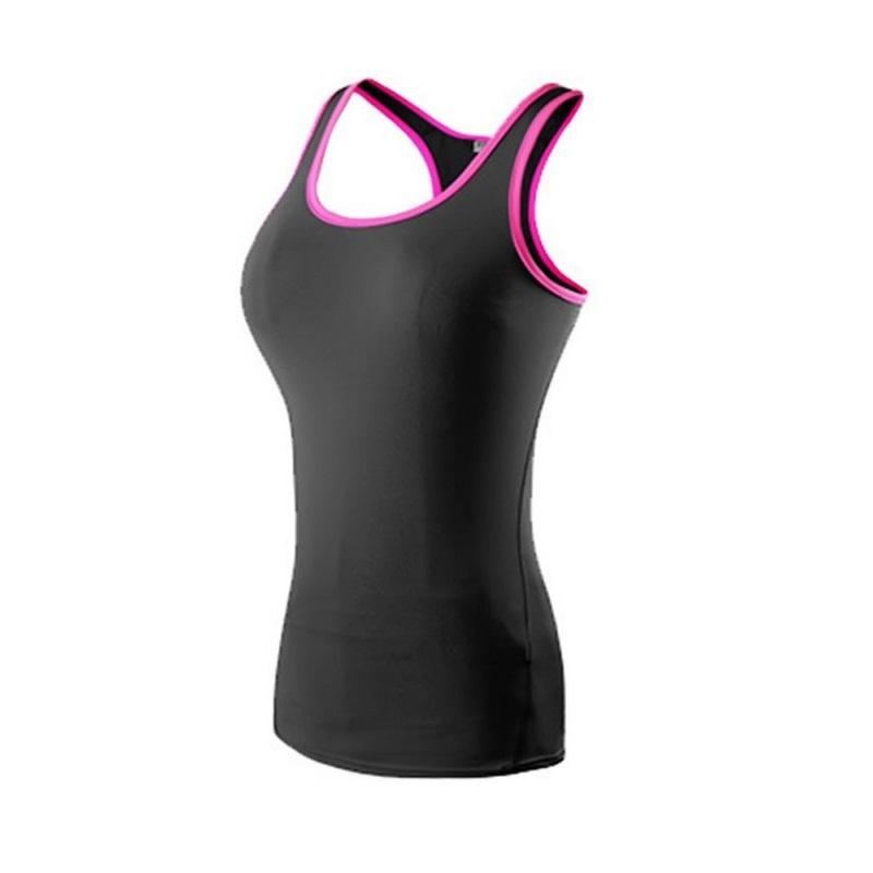 Women Sports Vest Tights PRO Running Yoga Quick-Drying Fitness Vest T Shirts Tee