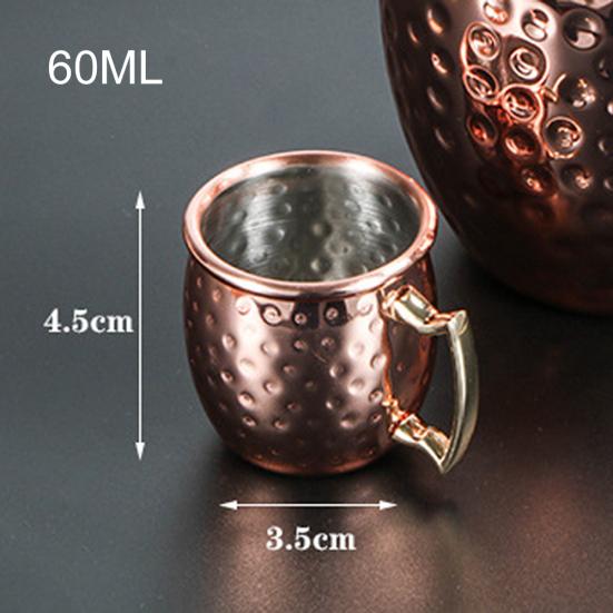 60ml Moscow Mule Becher Edelstahl Bier Wein Wasser Milch Kaffeetasse Trinkgeschirr Verkauf Waren