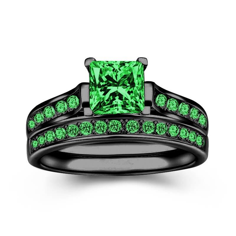 Charm Couple Rings Romantic Women Red Rhinestones Rings Set Trendy Men Stainless Steel Celtic Dragon Rings Wedding Band Jewelry