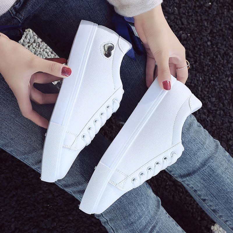 Fashion Women Sneakers Fashion Breathble Vulcanized Shoes Pu Cute Cat Cartoon Lace Up Casual White Women Shoes Zapatos De Mujer Female