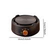 Electric Stovetop Versatile Cooking Small Hot Plate Single Burner Coffee Heater for Camping Picnic Home Indoor Outdoor Kitchen