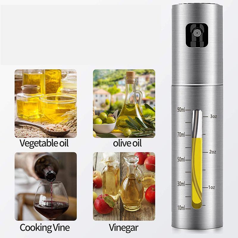 Stainless Steel Oil Sprayer with Scale for BBQ and Seasoning