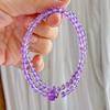 925 Silver High Quality Natural Amethyst Multi-Circle Bracelet Bracelet