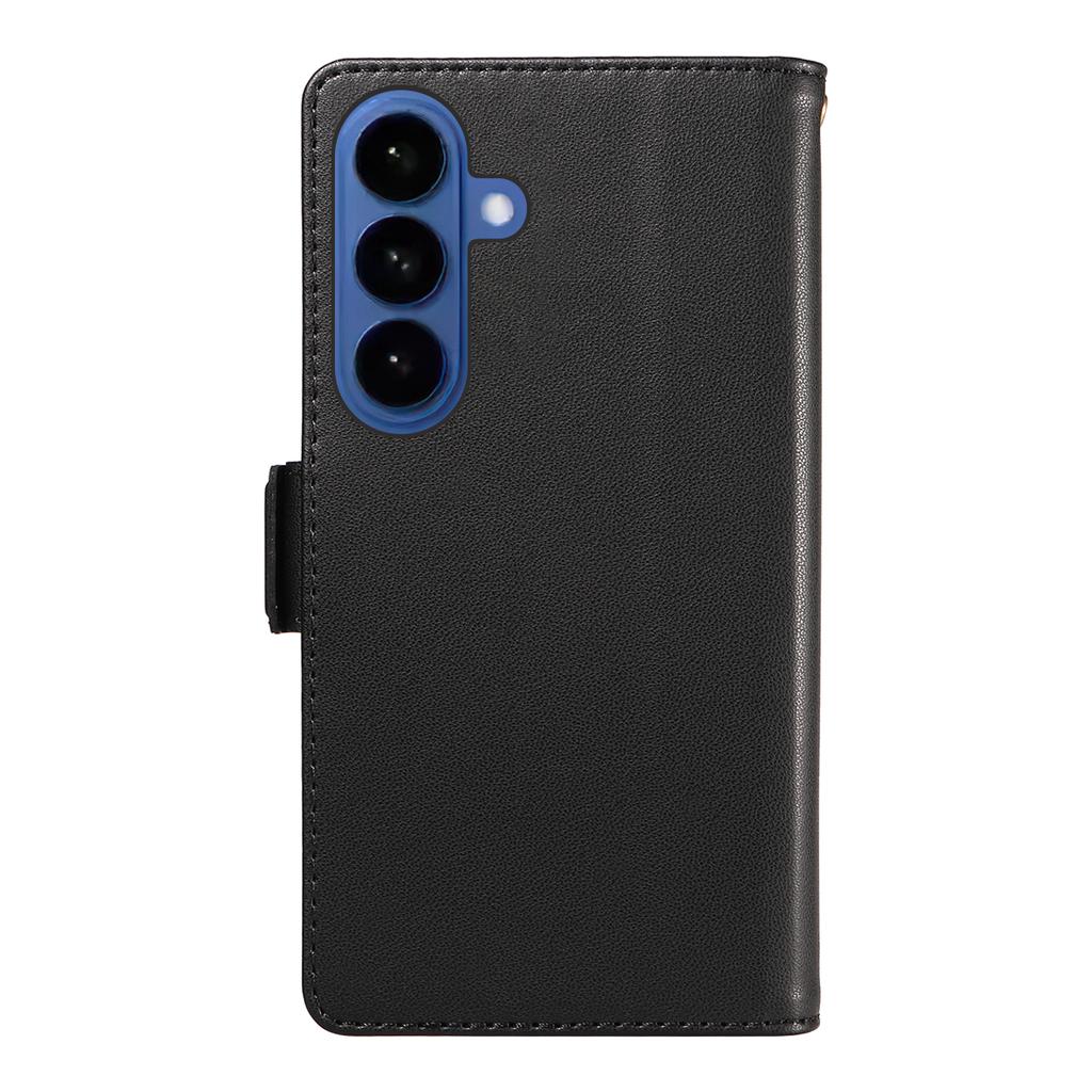 For Samsung Galaxy S26/S26 Pro Case with Multi-Card Holder and Strap PU Leather Phone Cover Stand