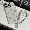 Short Crystal Beads Phone Chain Anti-lost Love Phone Pendant Mobile Phone Lanyard  Christmas Gifts