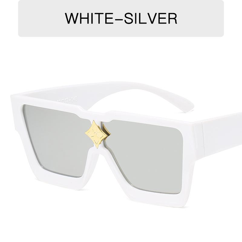 Oversized Luxury Square Sunglasses Men Women Vintage Mirror Glasses UV400 Protection Designer Brand Eyewear