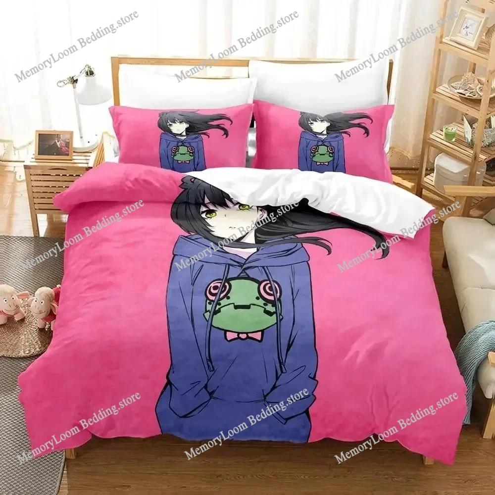 Mieruko-chan Modern Bedding Set Single-Twin-Full-Queen-King Size Adult Kid Bedroom Breathable Duvet Cover 3D Print Vibrant Anime