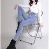Autumn Winter Women's Jeans New High Waist Thickening Warm Straight Jeans Trousers Korean Style Vintage Streetwear Loose Casual
