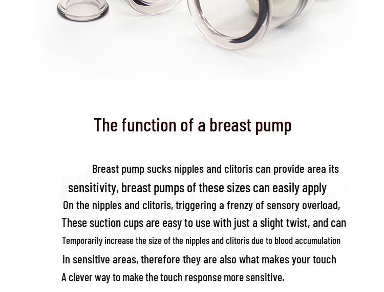 Women's Nipple Suction Cup Massager & Clamp - Vacuum Suction Training & BDSM Flirting Toy