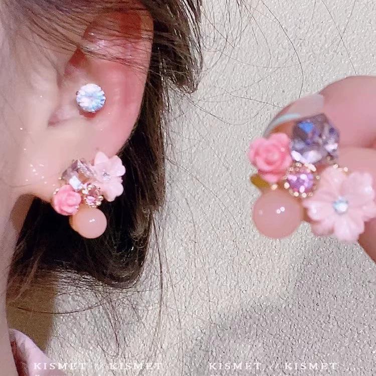 925 Silver Floral Earrings for Women - Elegant Spring/Summer Design, Trendy and Cute Studs for 2026