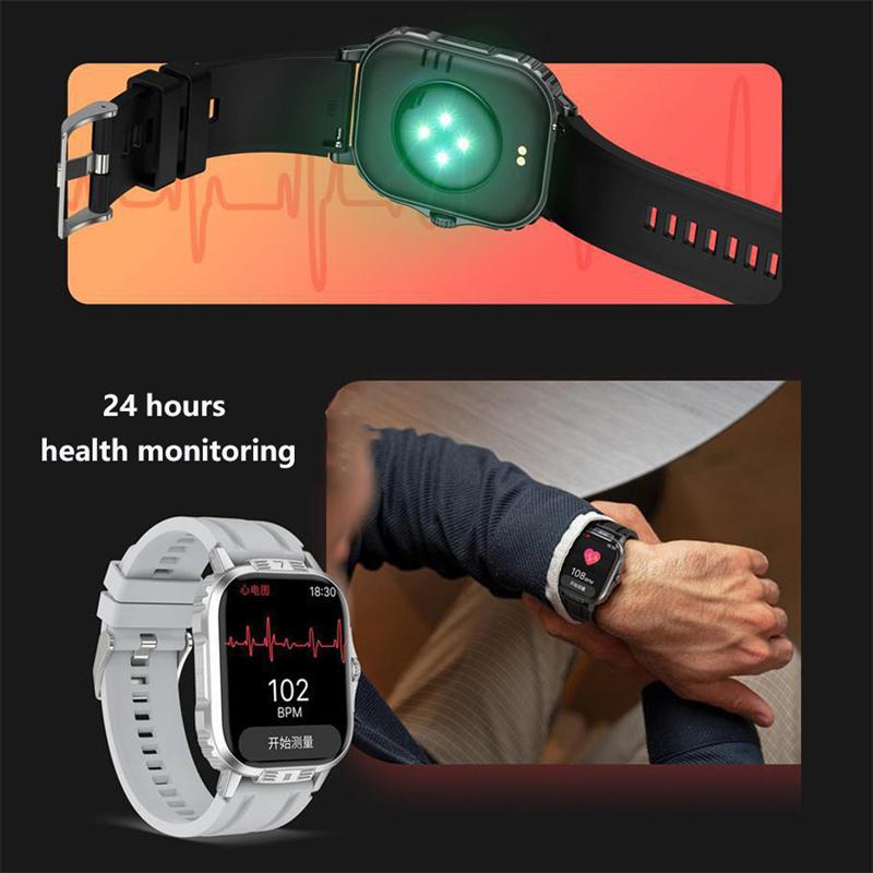 Mode Neue Multifunktionale Sport Bluetooth Uhr HD Große Bildschirmanzeige Sportarmband Spirit Island/Herzfrequenz/Blutsauerstoffmonitor/Rechner