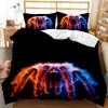 Tarantula Printing Bedding Set Microfiber 3D Print Black Brown Spider Comforter Cover Set Insect Theme Duvet Cover