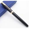 JINHAO 601a Retro Style Fountain Pen Ink Pen (Black with Golden Clip, Fine Nib)