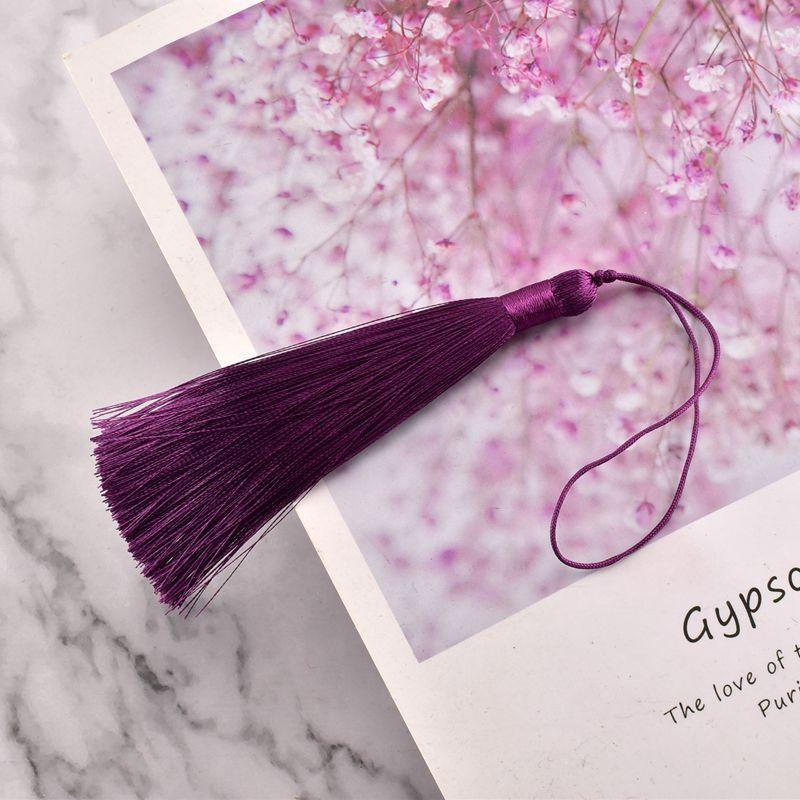 10CM Ice Silk Tassel Tassels Ancient Style Sachet Fan Pendant Bookmark Pendant Ear Diy Handmade Material Fringe Trim