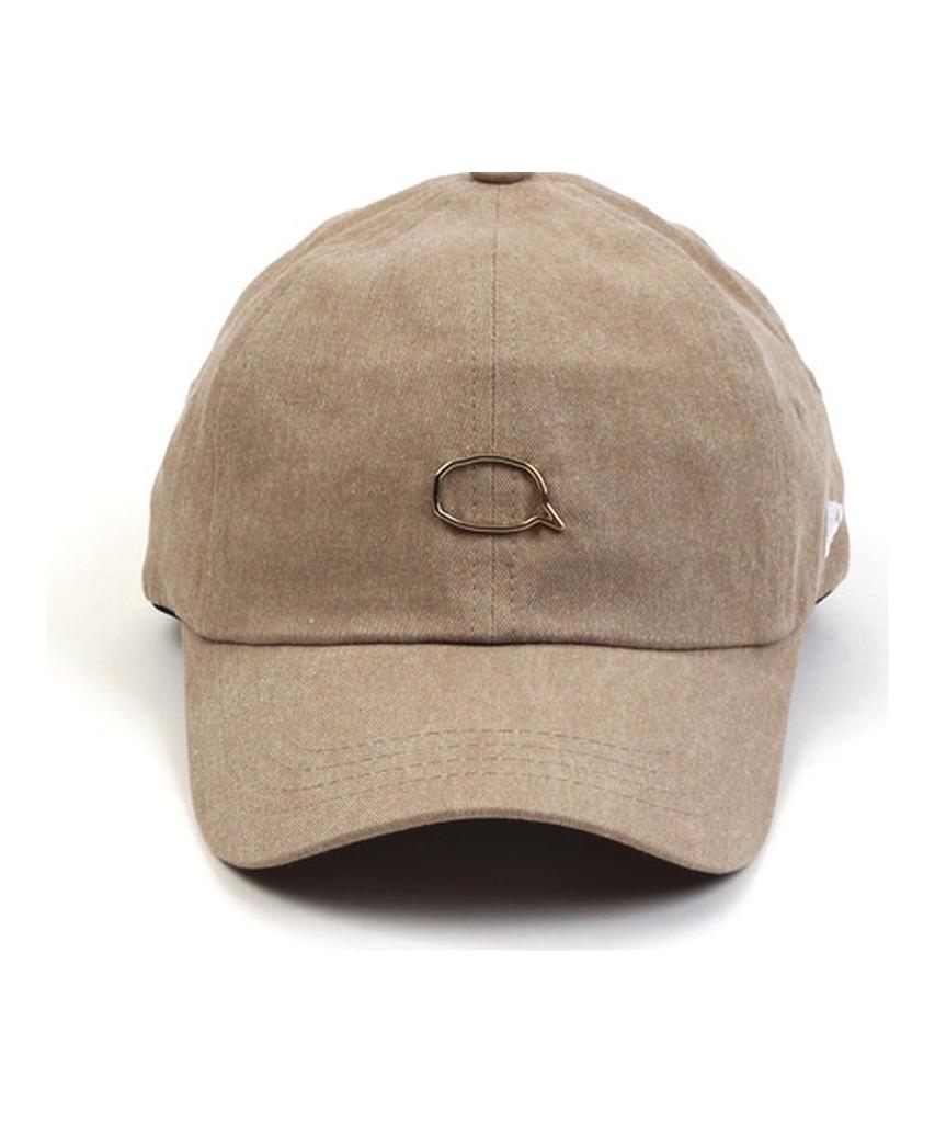 Washing Beige Bubble Ballcap
