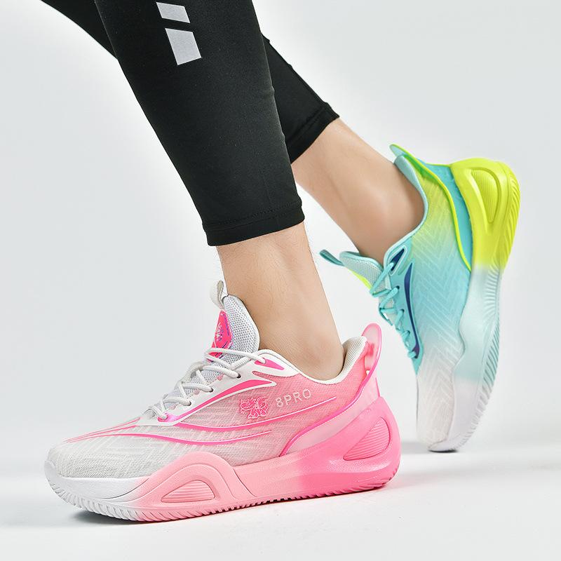 

Children s new large-size basketball shoes 8 wear-resistant summer breathable shock absorption professional practical student children s sports 45