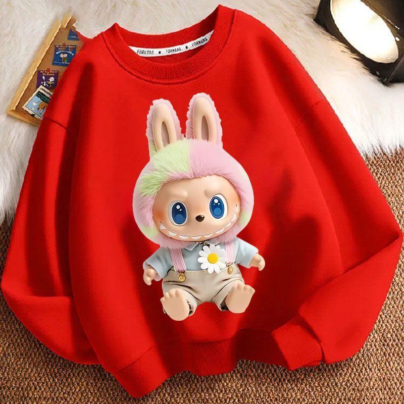 Barneklær Sweatshirts, Langermet Sweatshirts for Gutter og Jenter Om Våren og Høsten