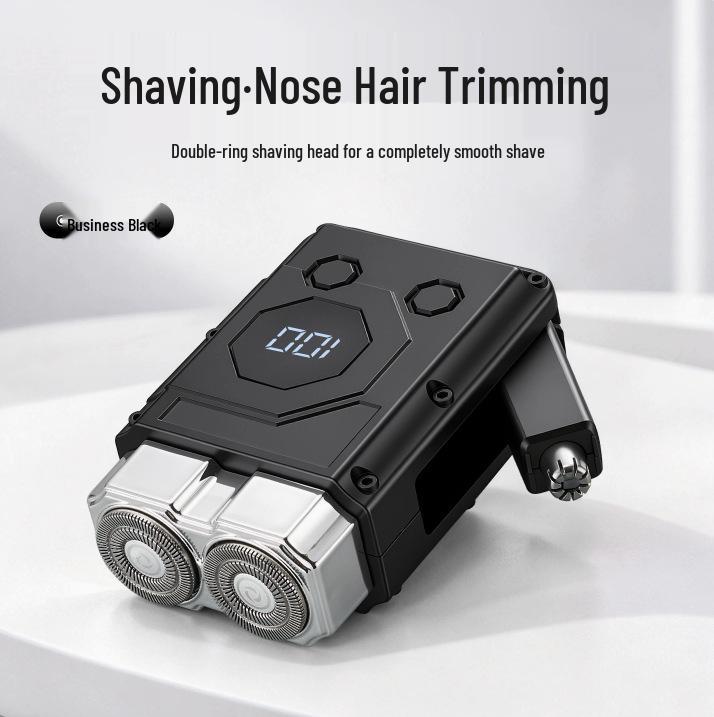 Portable Rechargeable Men's Double-Head Mini Electric Travel Shaver