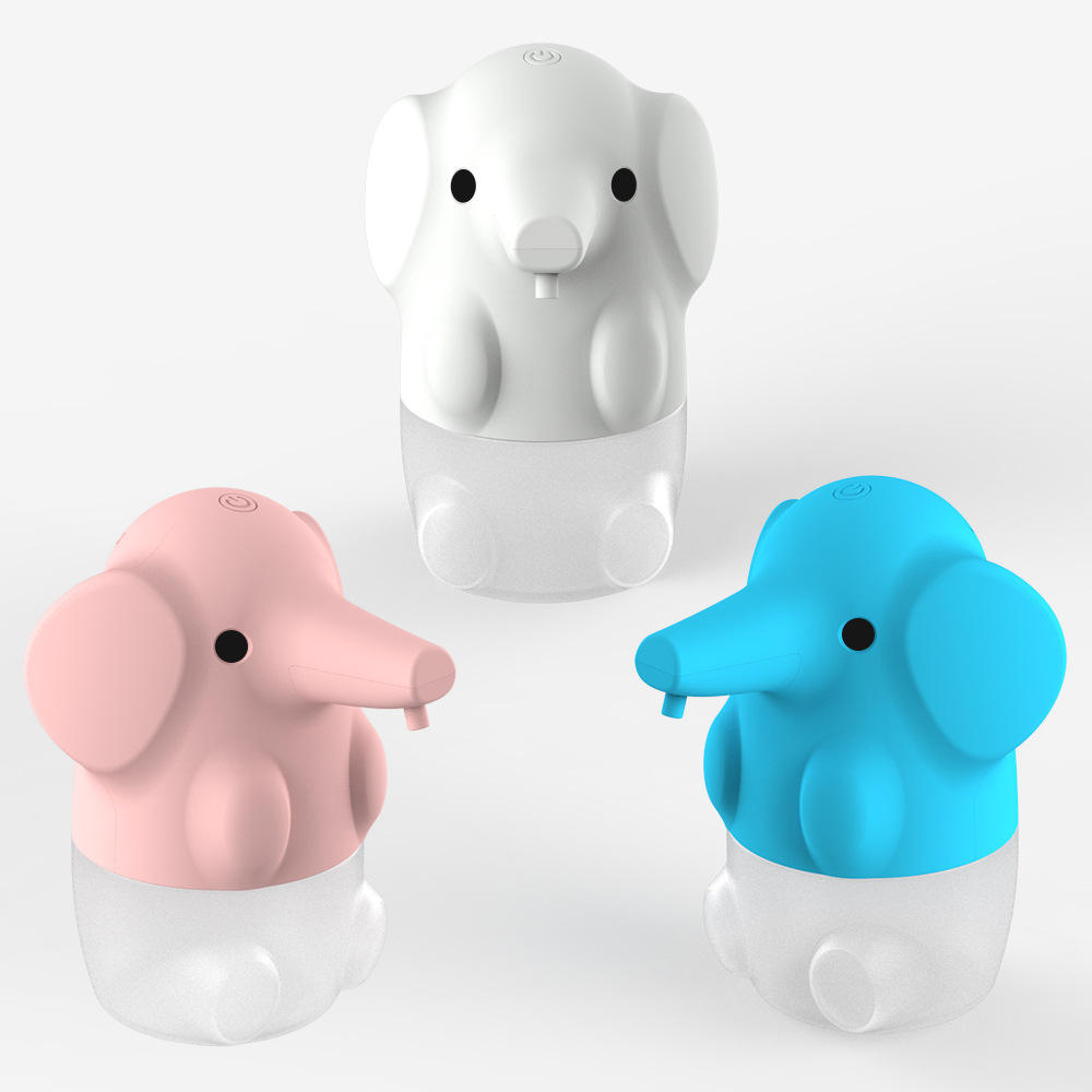 Dispenser di Sapone Elettrico da Parete a Forma di Elefante - Dispenser di Sapone Liquido Elettrico Resistente con Erogazione Automatica del Liquido