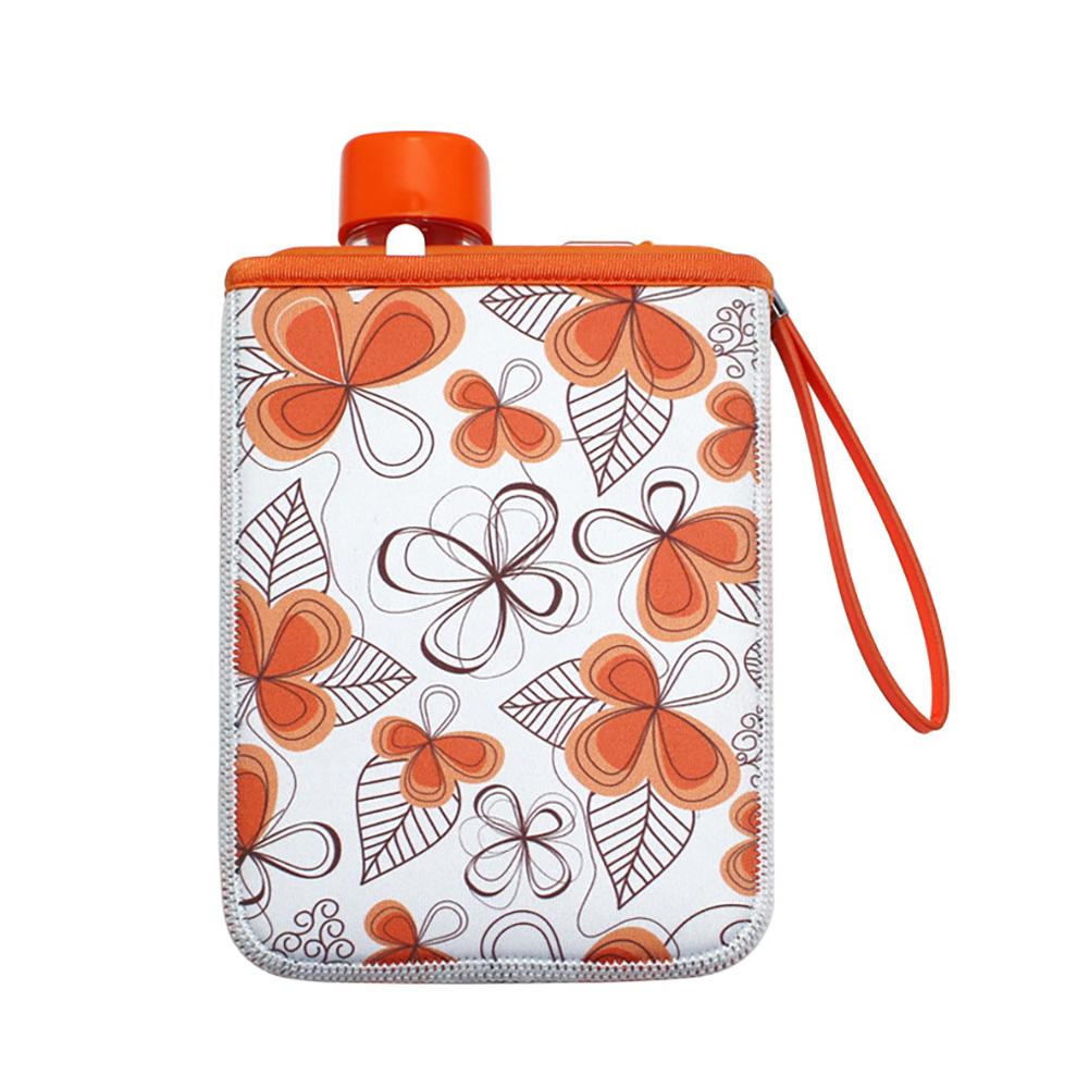 380 ml A5 platt vattenkopp Bärbar Kreativ Stor kapacitet Fyrkantig dricksflaska Sportvattenkanna