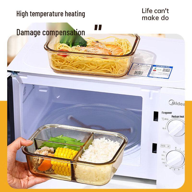 ZISIZ Microwave-Safe Glass Lunch Box