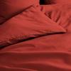Housse de couette - Percale de coton - 240 x 260 cm - Rouge - OEKO-TEX® - Lavable à 30°