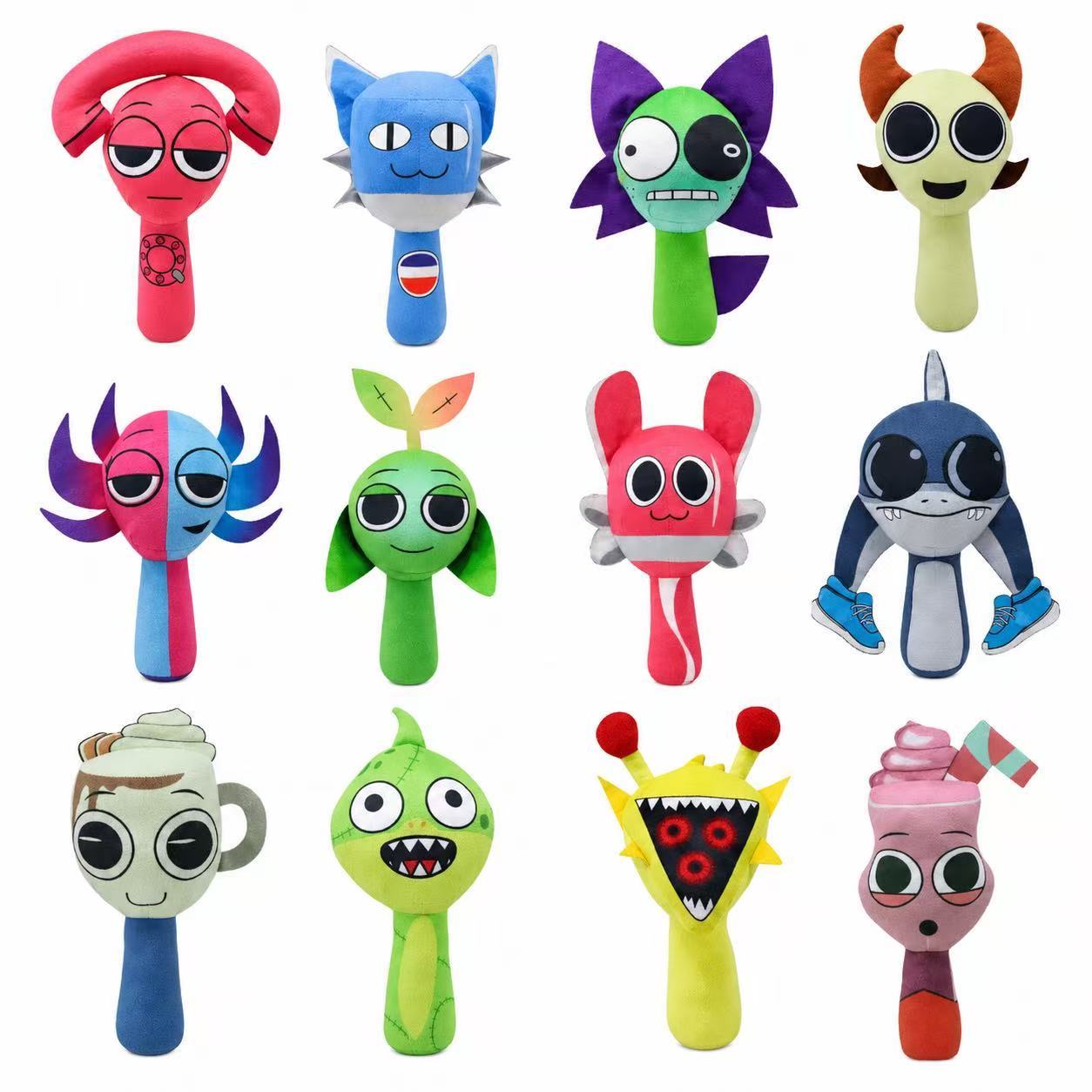 Favorite Toy Unisex Sprunki Plush Toys Sprunki Game-Related Figurines Doll Stuffed Dolls Sprunki Plushie Soft Toy Peluches Stuffed Animals