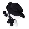 7.9 Inch Artful Plush Soft Stuffed Game Collectible Doll Black White Gaming Character Stuffed Plush Toy