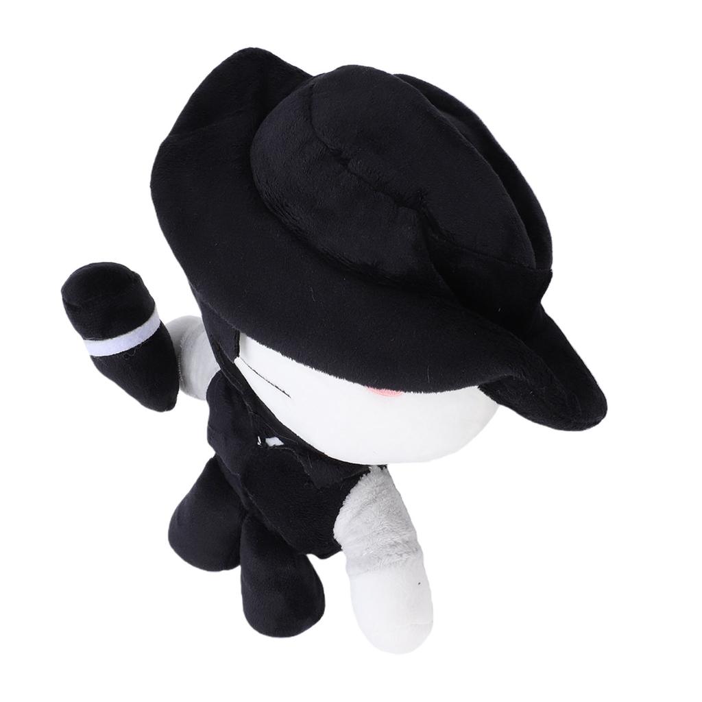 7.9 Inch Artful Plush Soft Stuffed Game Collectible Doll Black White Gaming Character Stuffed Plush Toy