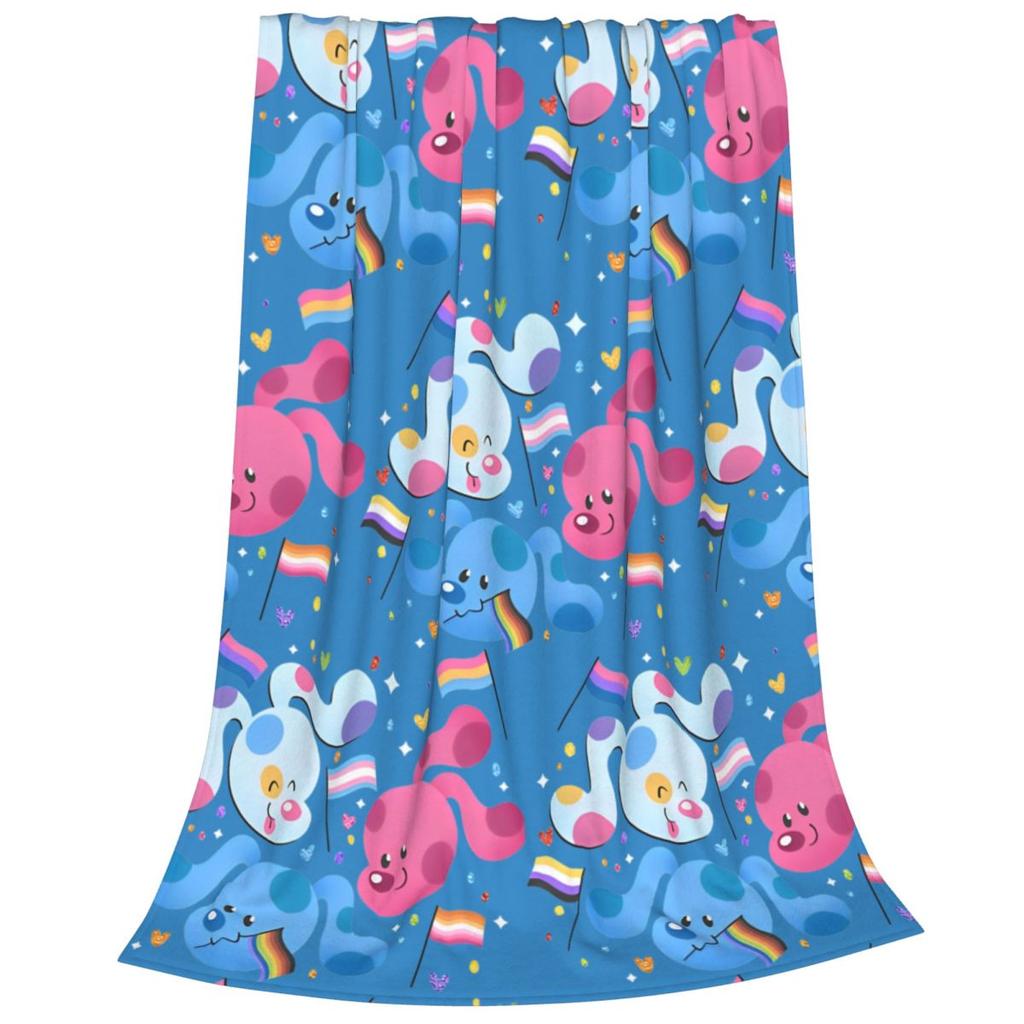 Blues Clues Cartoon TV Show Blanket Flannel Funny Warm Throw Blanket for Bedspread Winter
