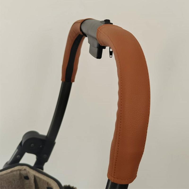 Premium PU-Leder Kinderwagen Griffschützer mit Reißverschlussdesign Leicht zu reinigen und praktisch für den praktischen Gebrauch