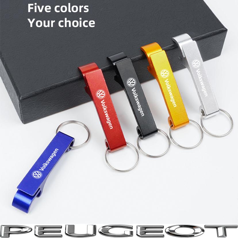 1Pcs Portable Beer Bottle Opener Keychain Accessories For VW GTI Polo Golf Passat B6 Tiguan Jetta T-ROC Touareg Taigo CC Hub Cap ulvn02