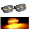 2pcs for Suzuki Jimny JB64W JB74 JB23 JB64 For Mazda Chevrolet Dark Smoked Lens Full LED Amber Front Fender Side Marker Light
