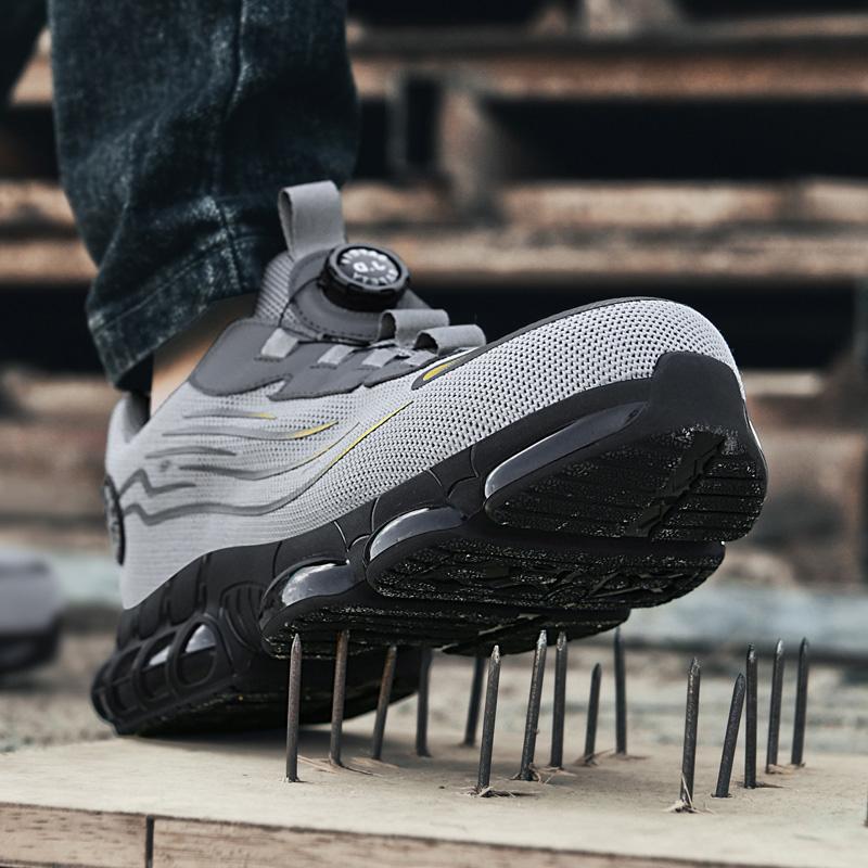 Men's Military Tactical Boots Army Boots Men Side Zipper Military Boots Men Anti-Slip Ankle Boots Work Safety Shoes Hiking Shoe