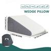 Wedge Pillow Sleeping BedAir Layer Memory Foam Back Leg Knee Pain Relief Triangle Pillow with Removable Cover for Sleeping Acid Reflux After Surgery