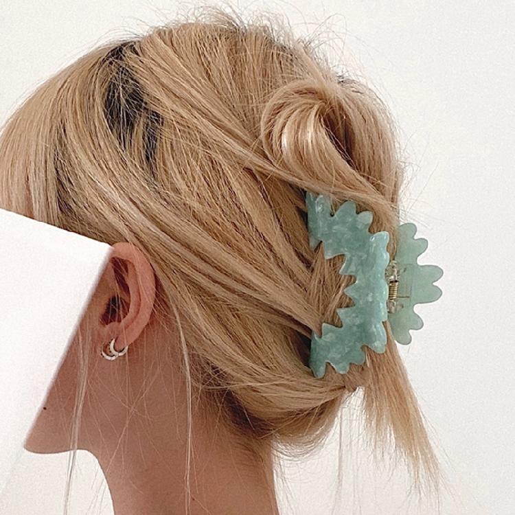 Non-Slip Hair Claws Colourful Flower Jaw Clips Ponytail Catch Barrette Hairpins