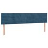 VidaXL 2x Têtes de Lit Meubles de Chambre à Coucher Accessoires de Lit Simple Têtes de Cadre de Lit Intérieur Bleu Foncé 346184