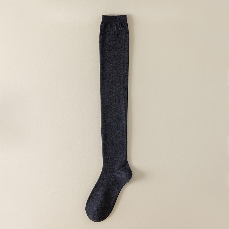 Wool Knee-high Socks for Women In Autumn and Winter, Thickened Warm Knee Protection Thigh Socks, Anti-slip and Anti-drop High Socks