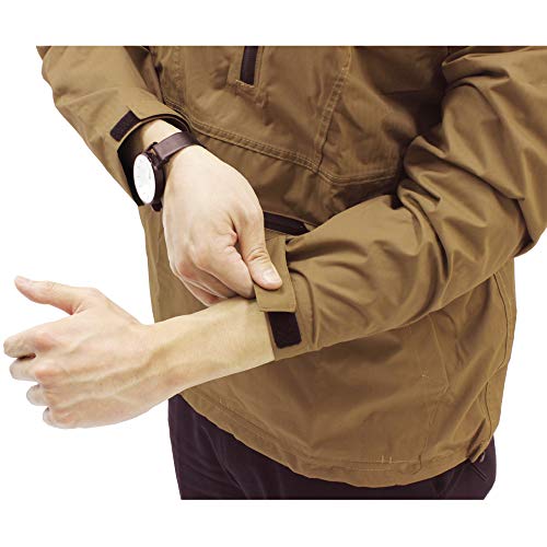 Otafuku Gloves Rain Jacket [Waterproof Pullover with Storage Bag, Water Resistance 10,000mmH2O, Breathability 3,000g/m²-24h] FB-201 Gray, Size M