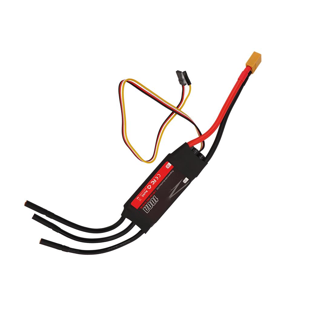 100A RC Electric Speed Controller Brushless Motor ESC Replacement Part for DIY RC Aircraft Fixed Wing Drone