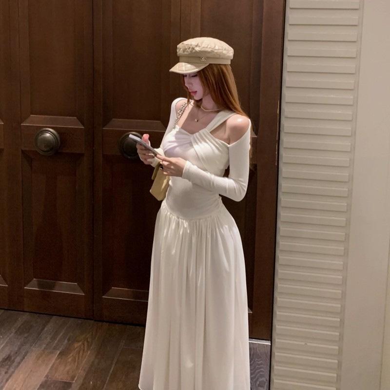 Elegant Maxi Skirt: Autumn/Winter 2025 Slimming, Waist-Cinching, Tummy-Hiding Women s Fashion in Cool, Mature Style S