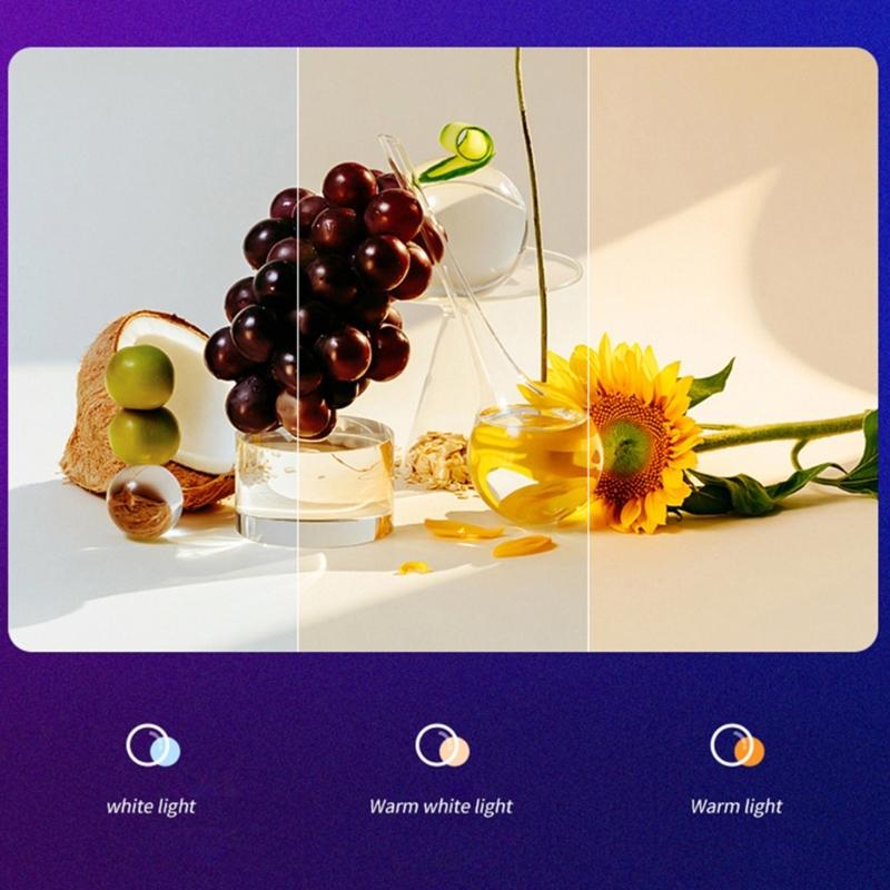 LED Phone Light, SelfieLight, 1800mAh Rechargeable Clip Video Light, 3000K-7000K Dimmable for Phone, Camera