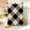 Classic motif C-Checkerboard Throw Soft Warm Throw Blanket for Bedroom Living Room Bed Travel Camping Picnic Gift