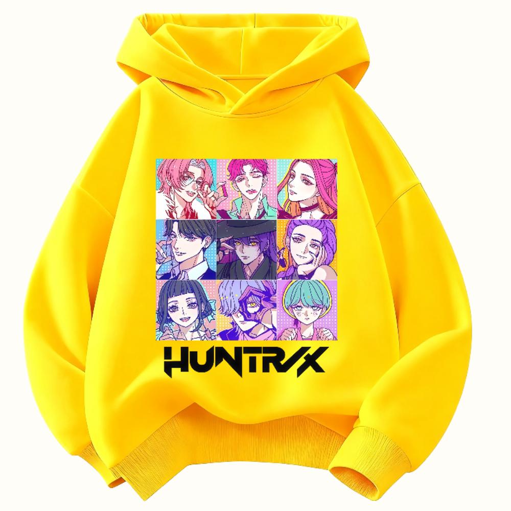 K-POP Teufelsjäger Kinder Kapuzenpullover Jungen und Mädchen Kleidung Herbst und Winter Warmer Kinder Kapuzenpullover Sweatshirt