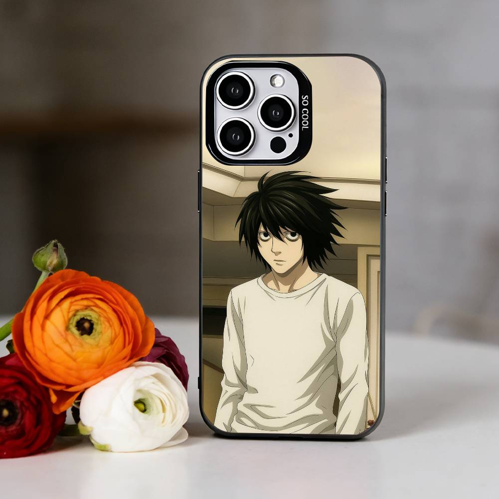 Anime D-Death N-Note Phone Case For iPhone 17,16,15,14,13,12,11 Plus,Pro Max,XS,Colorful Silver Phone Case Funda Cover