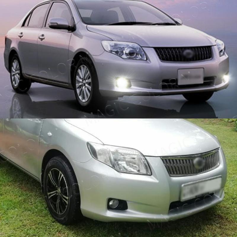 Led Fog Light for Toyota Corolla AXIO 2011 FIELDER 2007 DRL Daylight Daytime Running Lamps Wires Switch Relay White Yellow