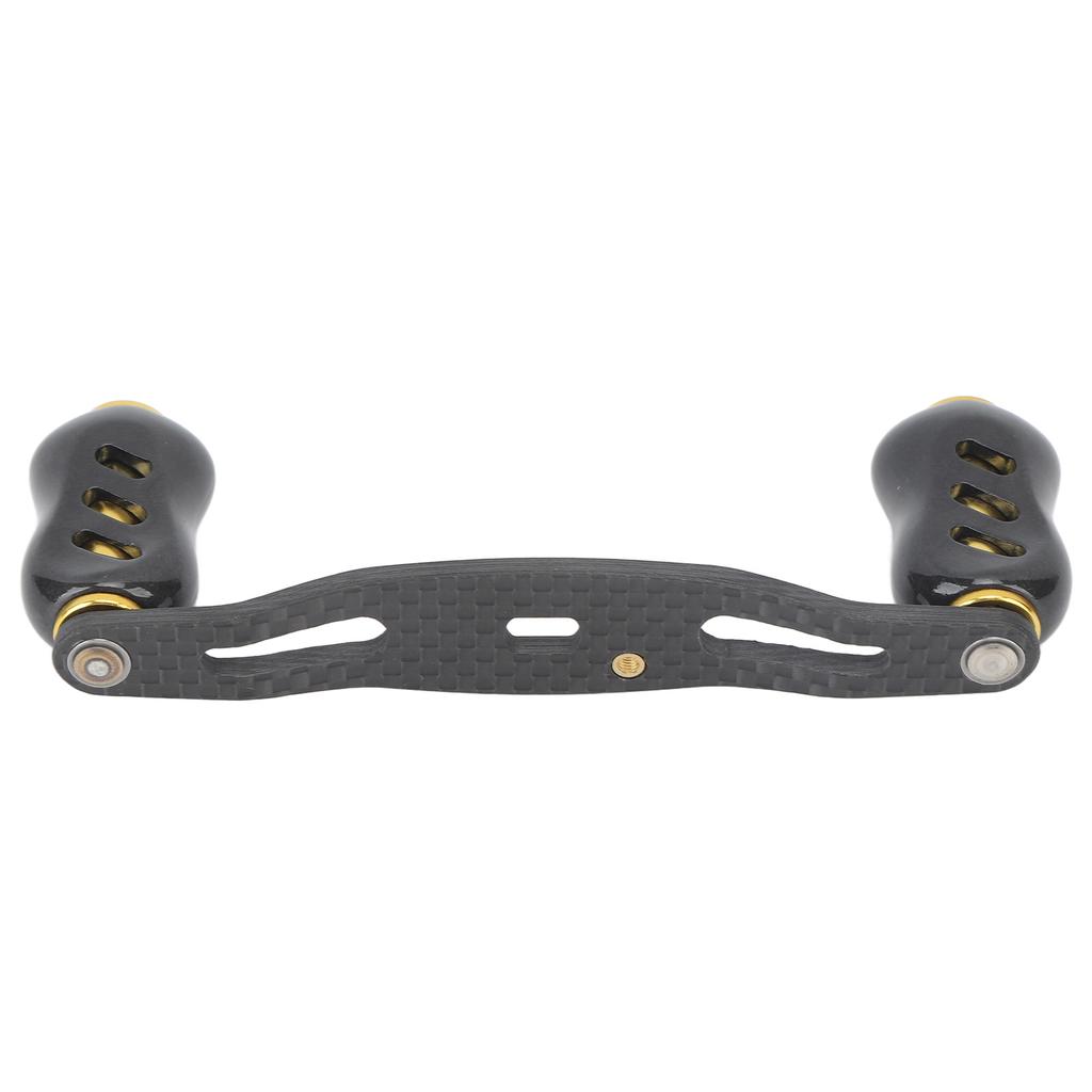 Fishing Reel Handle Carbon Fiber Double Handle Baitcasting Reel Rocker Arm 95mm Replacement for D S A Gold