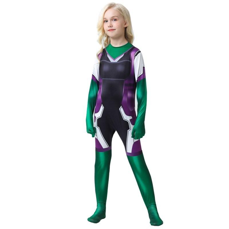 Halloween Female Hulk New Tights Adult Cosplay Costume Children's Onesie Girls