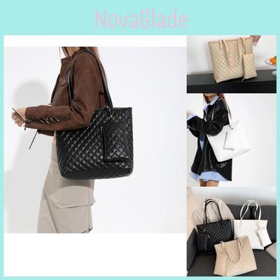Chic Urban Style Pu Leather Tote Handbag For Women With Zipper Closure Spacious Interior